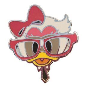 Daisy Duck Disney Trading Pin Glasses Hair Bow Nerd Lapel Pin Brooch Badge Pin
